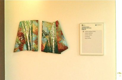 Birch Tree Fan, 47 x 24 inches, (2003). Worcester Medical Center, Worcester, MA.