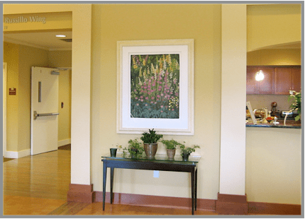 Lupine, 42 x 36 inches, (1997). Care Dimensions, Danvers, MA.