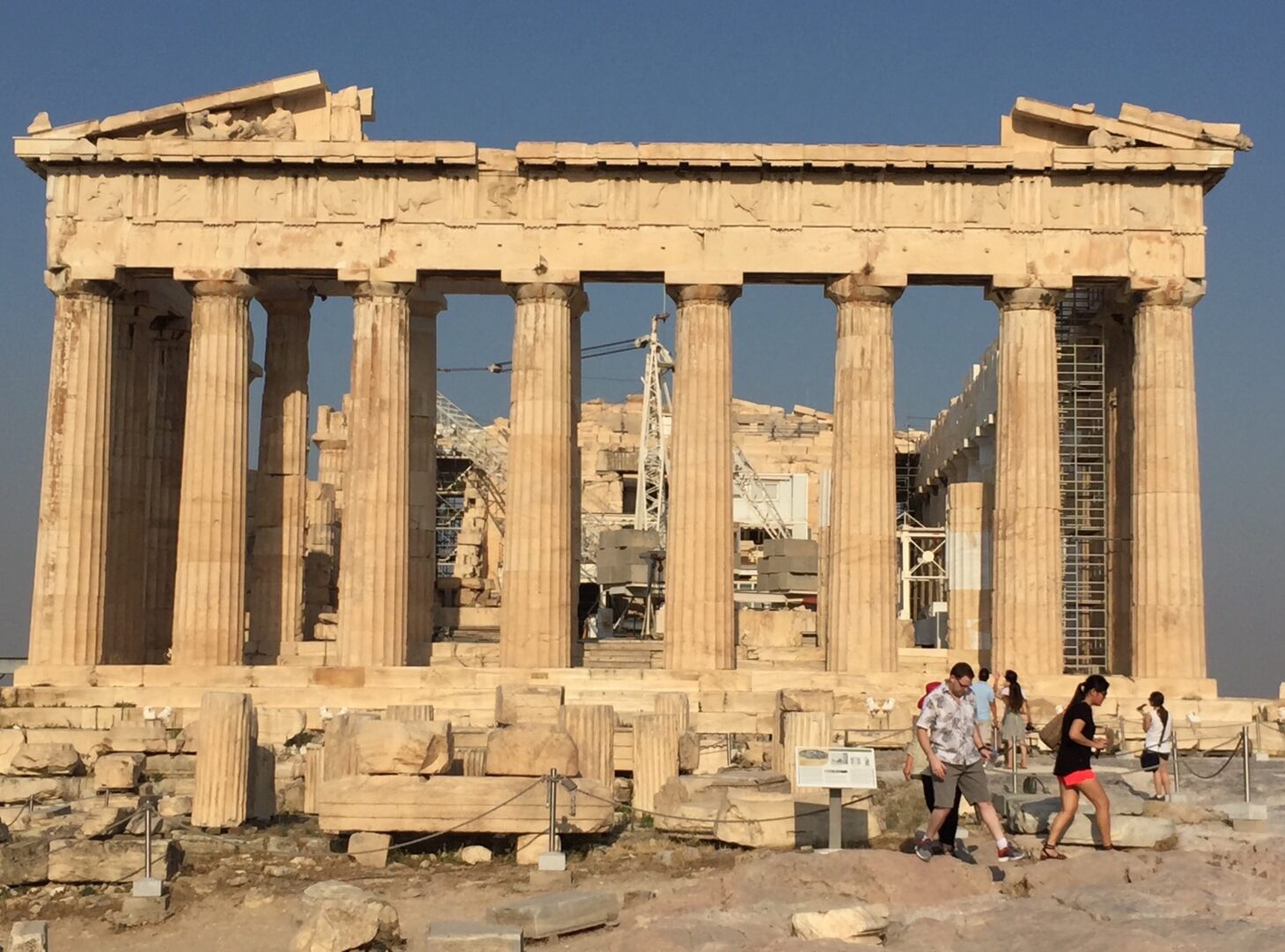 The parthenon in acropolis, greece.