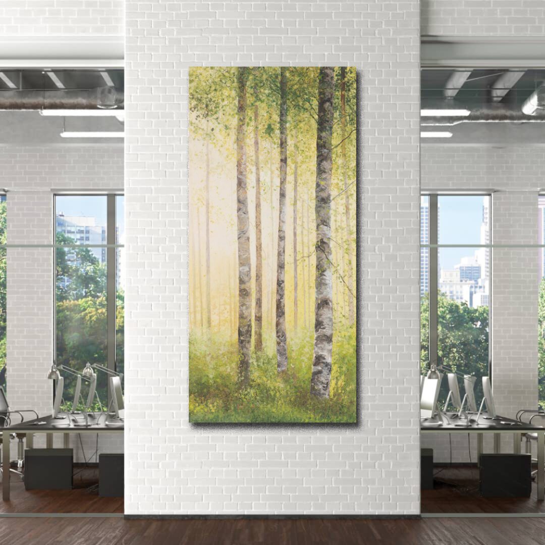 The benefits of adding nature-based artwork to the office environment.