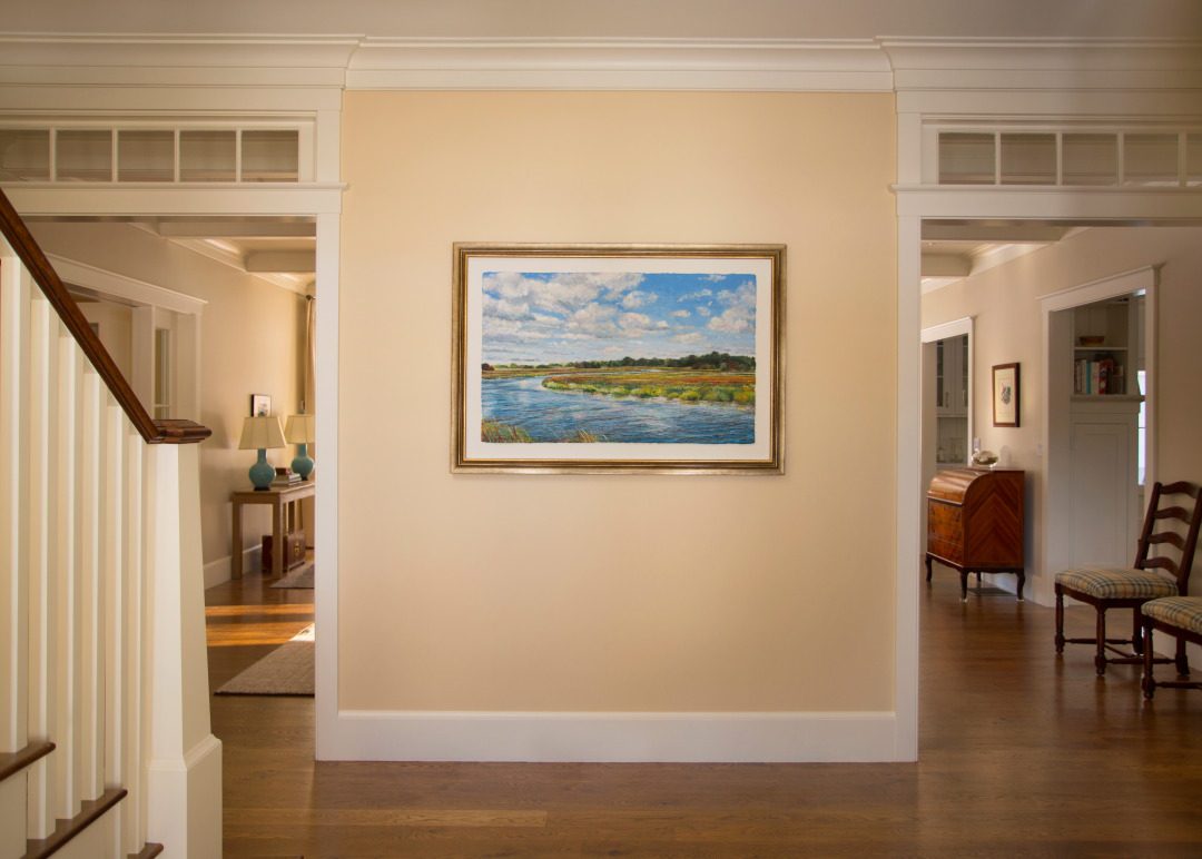 Parker River, Newbury, MA. (2014). 44 x 36 inches, custom framed.