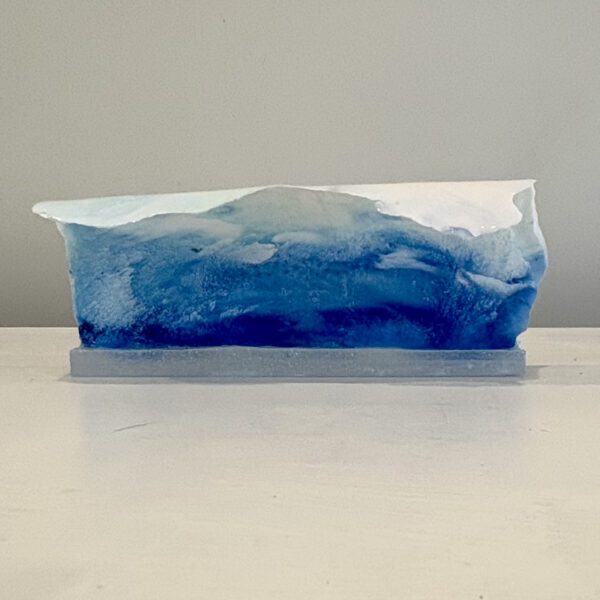 Twist of Fate, 8L x 3.5H x 3.5D inches, epoxy and abaca sculpture - Image 3