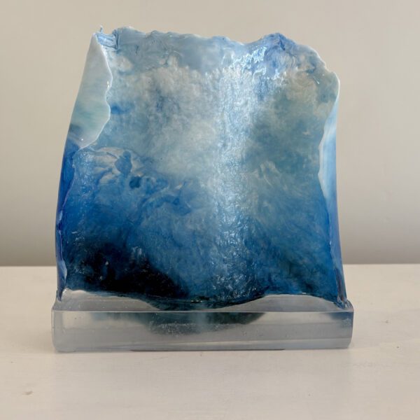 Wave Dome, 8 x 9 x 2.5, epoxy and abaca sculpture - Image 2