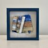 A Mid Summer Night Dream II. 9 x 9 x 1 inches, blue shadow box frame.