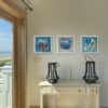 Summer Rental, 9 x 9 x 1 inches, white floater frame. - Image 4