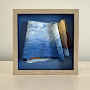 All hands on deck, maple shadowbox frame, 9 x 9 x 2 inches