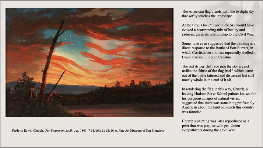 222. Frederic Edwin Church, Our Banner in the Sky, ca. 1861.