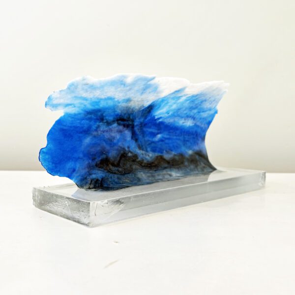 Here comes the Big One, resin and abaca fiber, 11L x 4D x 5H