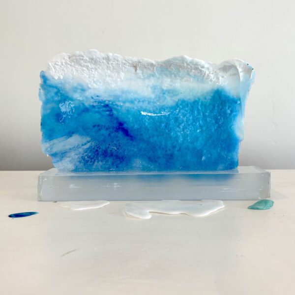Sea Serpent, resin and abaca fiber, 10.5L x 3D x 7H - Image 2