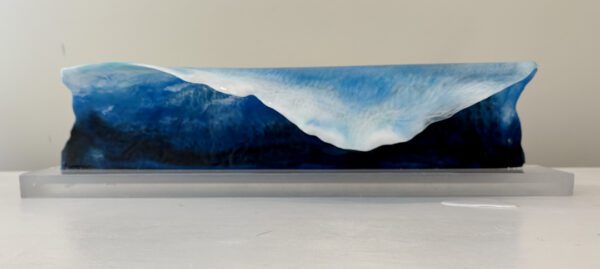Blue Crush, epoxy and abaca sculpture, 19L x 3D x 5H (Copy)