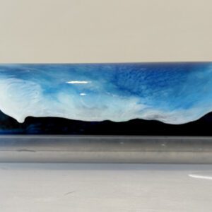 Heat Wave, epoxy and abaca sculpture, 19L x 3D x 5H