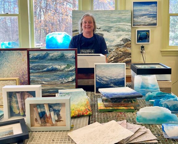 228, 237. A woman standing on the deck of a tall ship.