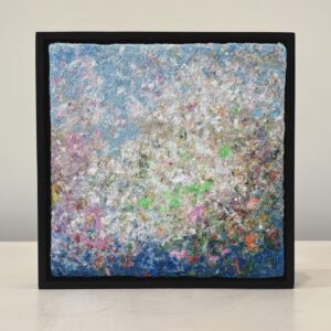 Star Light, Star Bright, 9 x 9 x 1 inches, black floater frame