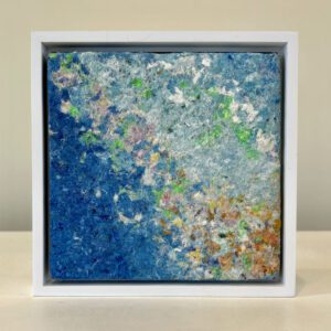 Summer Lovin', 7 x 7 x 1 inches, white floater frame