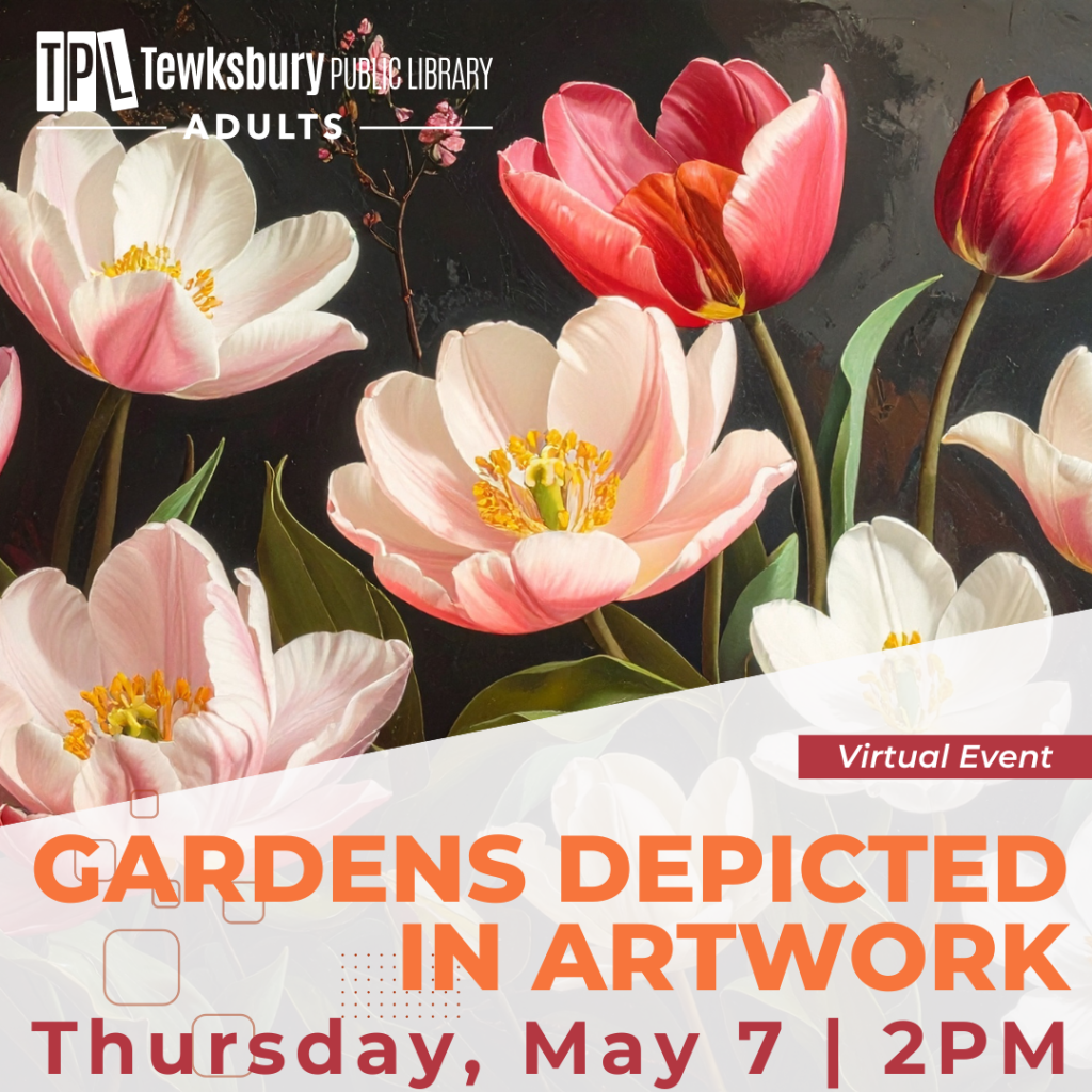 Painting of pink flowers on a wall.