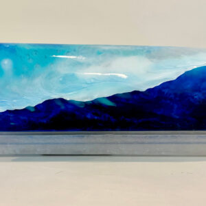 The Great Wave, 18L x 5D x 6H, abaca and epoxy sculpture