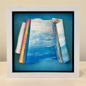 Summer Bike Rental, 10-x-10-x-2 inches, white shadow box frame