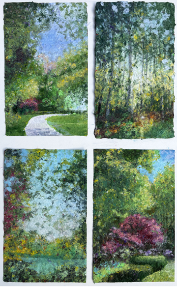 Fifteen Trees, 10.5 x 6 x 1.5 inches each. - Image 3