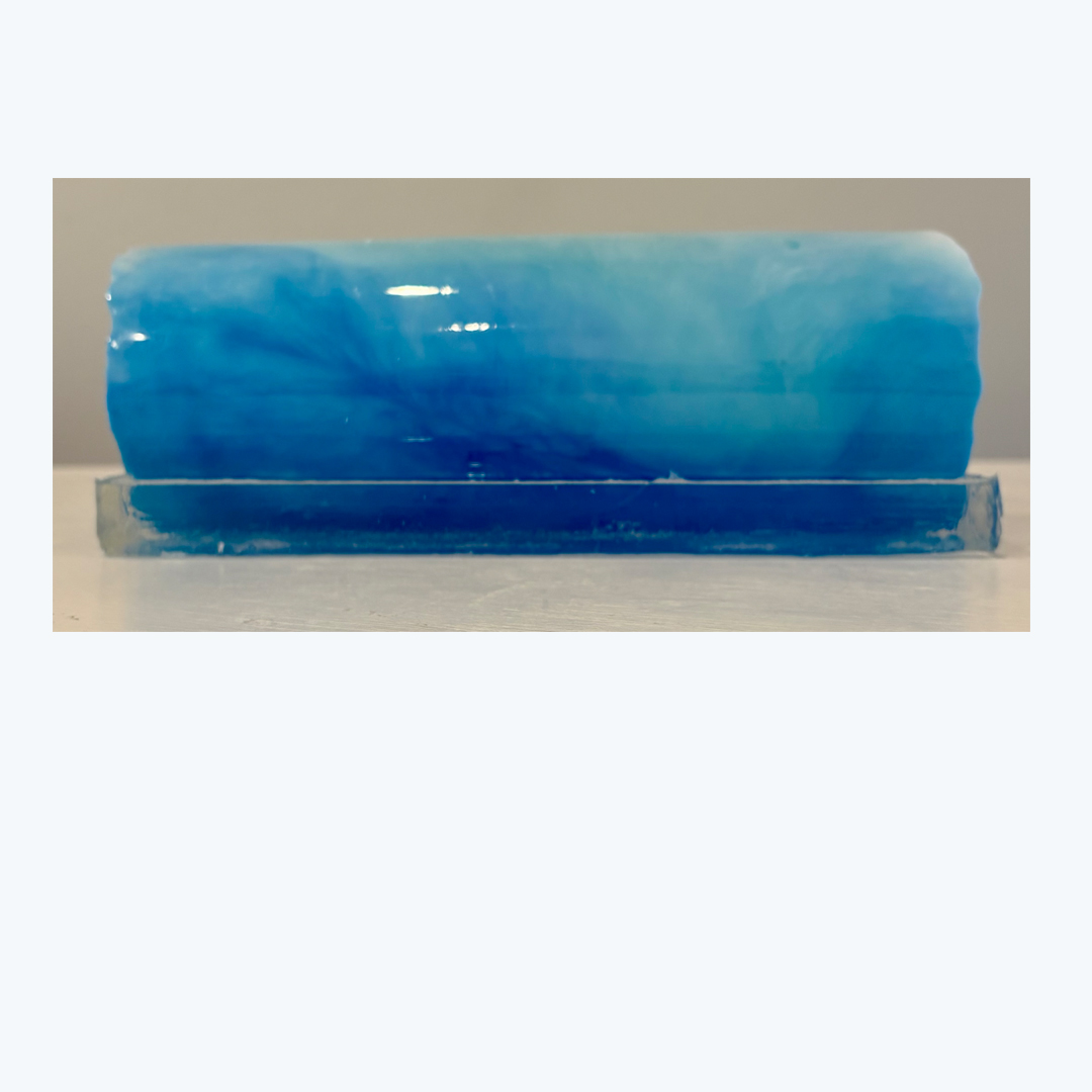 Through the Porthole, epoxy and abaca sculpture, 15 x 7.5 x .5 inches. - Image 4